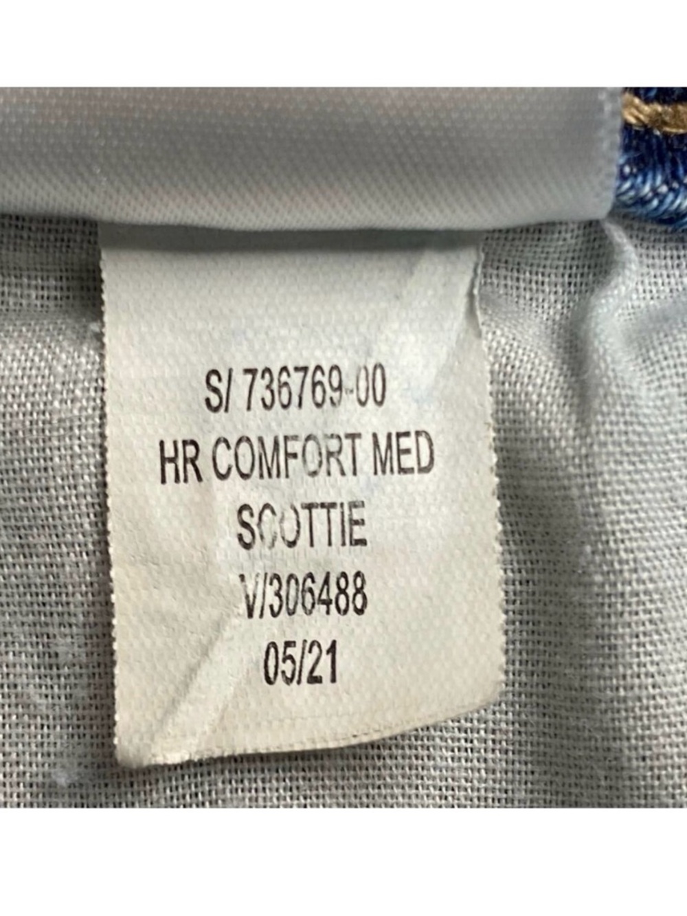 Old Navy Button Front Denim Scottie Blue High Waisted Mini Skirt Sz16 - Picture 6 of 7